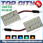 Topcity Car LED Interior Panel Lights 12SMD 3528 7LM Cold white - Car LED Interior Panel Lights